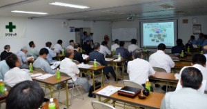 座学による情報化施工の説明