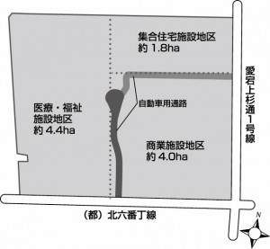 雨宮地区の開発計画イメージ