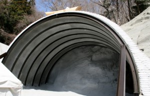 掘削の準備が整った仮称・高白トンネルの終点側坑口