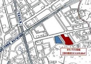 複合施設の建設予定地