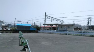 南北自由通路の新設が構想されているJR矢本駅北側