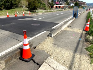 災害査定を受ける予定の中央通り線