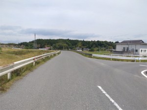 鳴瀬南郷線の現道(西福田地区)