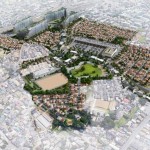 鷺沼特定土地区画整理事業の整備イメージ鳥瞰図