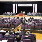 地域住民ら約320人が参加した整備促進地区大会