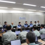 県庁で開かれた災害対策本部会議