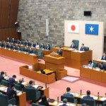 千葉県議会で熊谷知事が議案を説明した