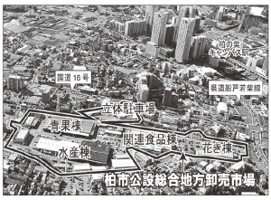再整備を検討している柏市公設総合地方卸売市場