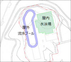 プール整備の配置プラン案