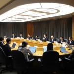 県庁で開かれた本部会議