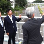 市川・松戸の2市長が北千葉道路を合同視察　早期整備へ連携確認