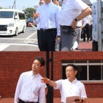 野田橋の渋滞対策優先 野田、流山両市を視察（熊谷知事）