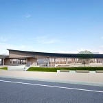 松浦組で新図書館建設 設備や外構を一括 S造平屋1636平方m規模(宮城県 柴田町)